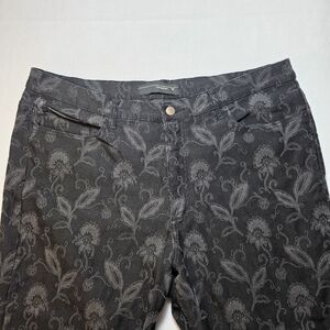 Venezia Black Printed Jeans‎ 22w